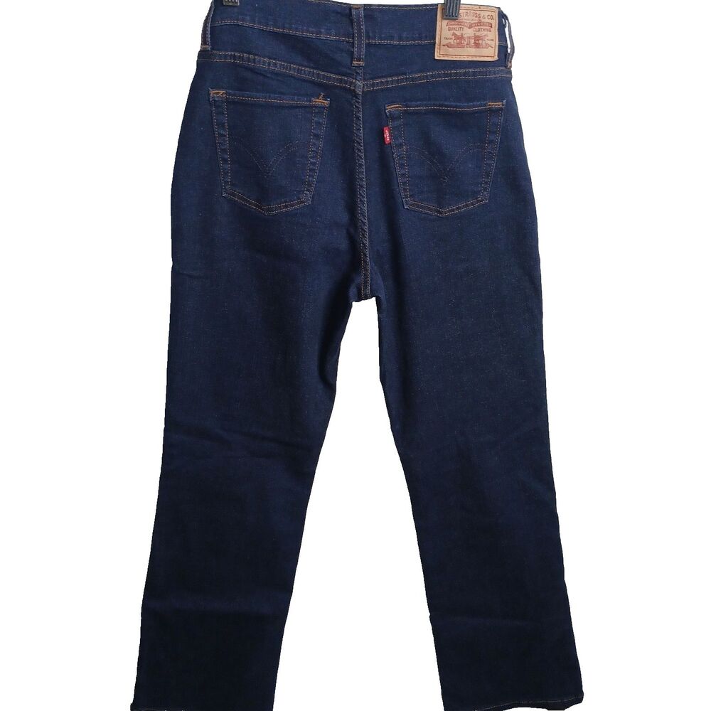Levis Perfectly Slimming Boot Cut Dark Wash Size 6 Womens Stretch 98% Cotton